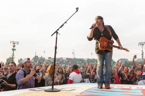June 22, 2018 - Chicago, Illinois, U.S - LEE BRICE during Country LakeShake Music Festival at Huntington Bank Pavilion at Northerly Island in Chicago, Illinois Chicago U.S. - ZUMAs135 20180622_zap_s135_559 Copyright: xDanielxDeSloverx