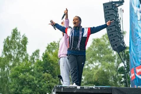 SXTN - Rapperinnen Juju Judith Wessendorf, Nura Habib Omer;Hurricane Festival 2018 in Scheeßel 2. Tag Samstag,