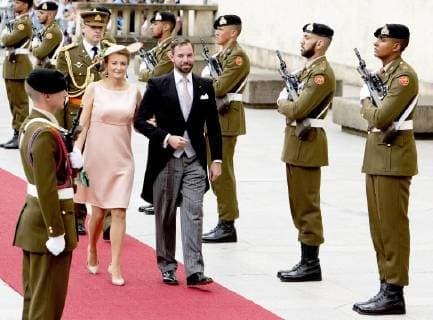 Entertainment Themen der Woche KW25 Entertainment Bilder des Tages 23-06-2018 DeumThe Te Deum at the Notre-Dame cathedral on the national day in Luxembourg. Grand Duke Guillaume and Grand Duchess Stephanie  Copyright: xPPEx
