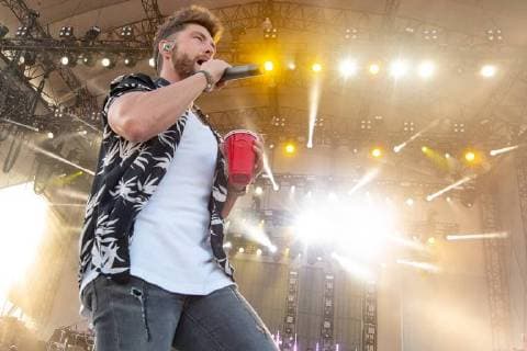 June 24, 2018 - Chicago, Illinois, U.S - CHRIS LANE during Country LakeShake Music Festival at Huntington Bank Pavilion at Northerly Island in Chicago, Illinois Chicago U.S. - ZUMAs135 20180624_zap_s135_553 Copyright: xDanielxDeSloverx