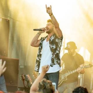 June 24, 2018 - Chicago, Illinois, U.S - CHRIS LANE during Country LakeShake Music Festival at Huntington Bank Pavilion at Northerly Island in Chicago, Illinois Chicago U.S. - ZUMAs135 20180624_zap_s135_516 Copyright: xDanielxDeSloverx