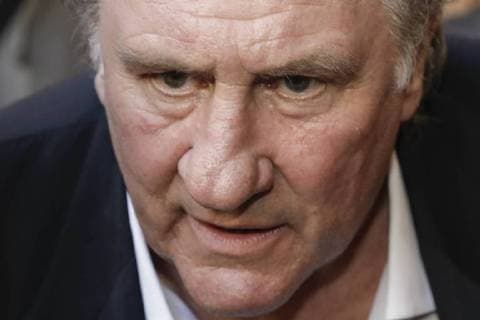 French actor Gerard Depardieu arrives for a ceremony to honnour French actor Gerard Depardieu, at the Palace, part of the Brussels International Film Festival (Briff), Monday 25 June 2018 in Brussels.  THIERRYxROGE 05370976