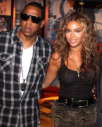 Jay-Z & Beyonce Knowles at The Jay-Z Answer The Call press conference at Madison Square Garden in New York City. August 31, 2009 © Walik Goshorn MediaPunch Copyright: xWalikxGoshornx xMediaPunchx