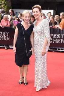 Amelie Fried und Diana Iljine bei der CineMerit-Gala zu Ehren von Emma Thompson auf dem 36. Filmfest München 2018 im Festivalzentrum Gasteig. München, 29.06.2018