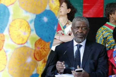 Son of Lumumba pictured during the opening of the Square Patrice Lumumba square in Brussels, in honour of the Patrice Emery Lumumba, Saturday 30 June 2018. Lumumba was the first Prime Minister of the independent Congo after it s independence from Belgium.  NICOLASxMAETERLINCK 05375315