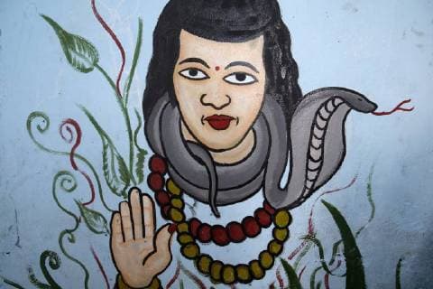The Goddess Akla Mami, Voodoo shrine in Cotonou, Benin, West Africa, Africa Copyright: Godong 809-7392
