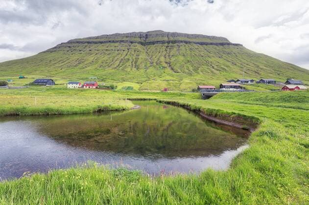 Village of Kollafjorour, Torshavn Municipality, Streymoy Island, Faroe Islands, Denmark, Europe Copyright: RobertoxMoiola 1179-3080