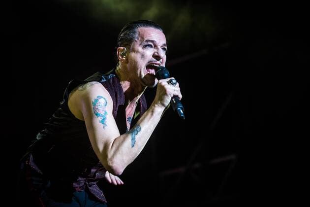 Italy: Depeche Mode perform on Collisioni stage British band Depeche Mode performs on Collisioni in Barolo. Barolo Cuneo Italy Barolo  CorradoxIorfida