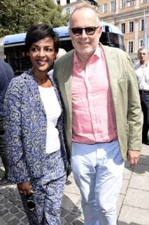 Dennenesch Zoude und Axel Milberg beim ZDF-Filmfestempfang im Rahmen des 36. Filmfests München 2018 im H ugo s. München, 03.07.2018 *** Dennenesch Zoude and Axel Milberg at the ZDF Filmfestempfang as part of the 36 Filmfest München 2018 at H ugo s Munich 03 07 2018 Foto:xP.xSchönbergerx xFuturexImage