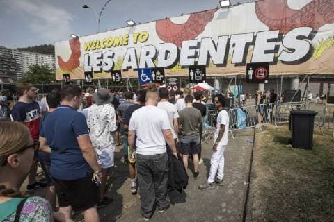 Ilustration shows the first day of the Les Ardentes music festival in Liege, Thursday 05 July 2018. The 13th edition of the festival is taking place from July 5 to July 8. Artists will perform on four different stages on the festival grounds.  KOENxBLANCKAERT 05378247