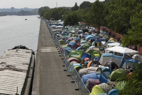 Ilustration shows the camping on the first day of the Les Ardentes music festival in Liege, Thursday 05 July 2018. The 13th edition of the festival is taking place from July 5 to July 8. Artists will perform on four different stages on the festival grounds.  KOENxBLANCKAERT 05378225