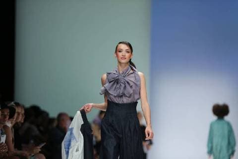 Berlin: Fashion Awards by ACTE Berlin: The photo shows models on the catwalk with the collection spring summer 2019 of the designer Julia Velazquez Berlin Berlin-Mitte Germany  SimonexKuhlmey