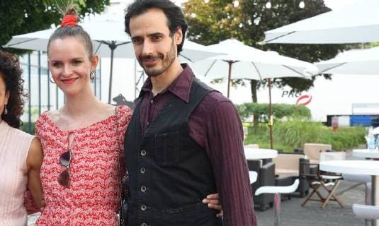 Lindenstrasse Schauspieler Cosima Viola und Valentin Schreyer posiert am 07.07.2018 in Köln bei einem Fototermin zur Verleihung des 28. Deutschen Kamerapreis in Köln.