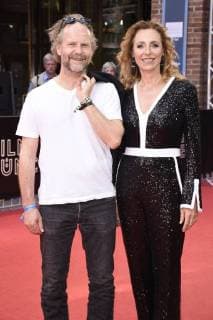 Philip Gröning und Diana Iljine bei der Award Ceremony vom 36. Filmfest München 2018 mit der Premiere von Anon im Gasteig Carl-Orff-Saal. München, 07.07.2018