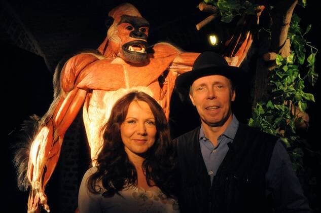 - BRUSSELS, BELGIUM: Doctor Gunther von Hagens (R) (inventor of the muscular & Organ plastification ) and his partner Doctor Angelina Whalley (L) at the Koerperwelten 4 exhibition in the cellars of Cureghem, Brussels, Belgium on Thursday 28 August 2008. The controversial exhibition, which runs from 29 August till 11 January 2009, is an initiative of the German Gunther Von Hagens and shows (parts of) dead human bodies. HERWIGxVERGULT  x10174950x