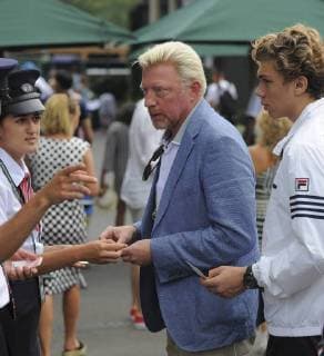 Entertainment Themen der Woche Entertainment Bilder des Tages German former professional tennis player Boris Becker with son Elias Balthasar is pictured arriving at Wimbledon Tennis Championships 2018 in Wimbledon, London. JULY 9th 2018  TMMx182515