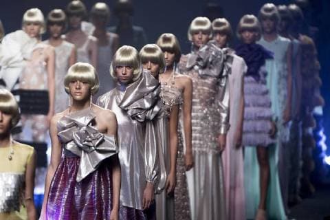 Entertainment Themen der Woche Entertainment-Bilder des Tages Models bei der Duyos Fashion Show auf der Mercedes-Benz Fashion Week Madrid Spring Summer 2019 auf dem Messegelände Ifema. Madrid, 10.07.2018 Duyos Models *** Models at the Duyos Fashion Show at the Mercedes Benz Fashion Week Madrid Spring Summer 2019 at the Ifema Madrid 10 07 2018 Duyos Models  Foto:xDyDxFotografosx xFuturexImage