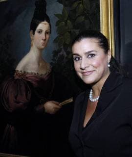 20070927 - BRUSSELS, BELGIUM: Italian opera singer Cecilia Bartoli pictured during a news conference on her new CD Maria, Thursday 27 September 2007, in Brussels. DIRKxWAEM  x7535514x