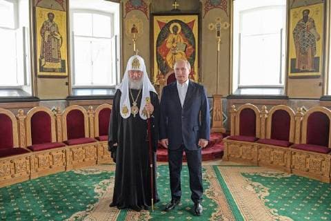 News Themen der Woche KW28 News Themen der Woche News Bilder des Tages KARELIA REPUBLIC, RUSSIA â€“ JULY 11, 2018: Patriarch Kirill (L) of Moscow and All Russia and Russia s President Vladimir Putin at the Transfiguration of the Saviour Cathedral at the Valaam Monastery on the commemoration day of Saints Sergius and Herman, founders of the monastery. Alexei Druzhinin Russian Presidential Press and Information Office TASS  TS088F20