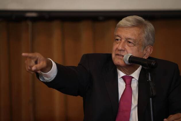 July 11, 2018 - EUM20180711NAC15.JPG.CIUDAD DE MEXICO, Transition Transicion-AMLO.- Al termino de una reunion con los senadores y diputados electos por Morena, Andres Manuel Lopez Obrador, virtual presidente electo, ofrecio una conferencia de prensa. Foto: Agencia EL UNIVERSAL Juan Carlos Reyes Garcia AFBV Copyright: xJuanxCarlosxReyesxGarciAx