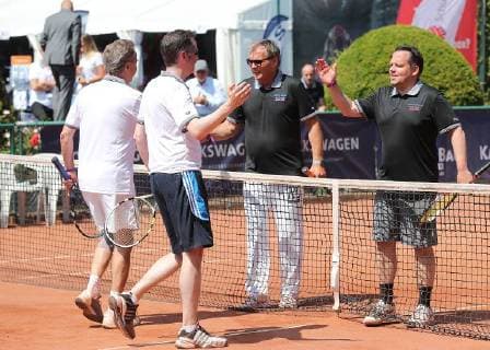 Tennisduell Politik gegen Wirtschaft Endspiel Braunschweig
