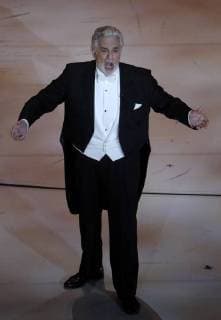 MOSCOW, RUSSIA - JULY 14, 2018: Spanish tenor Placido Domingo performs during a gala concert of world opera stars held at Moscow s Bolshoi Theatre ahead of the 2018 FIFA World Cup Final match. Mikhail Metzel TASS  TS0896D7