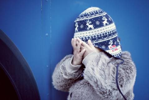 Little girl covering face with hands  Copyright: Anne-SophiexBost B16121025