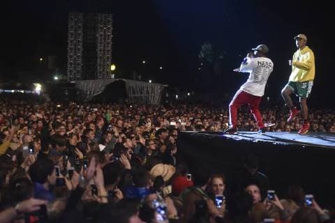 U.S. music group N.E.R.D performs during the 17th Colours of Ostrava music festival in Dolni Vitkovice complex, Ostrava, Czech Republic, July 18, 2018. (CTKxPhoto JaroslavxOzana) CTKPhotoP201807180978801  JAO 26