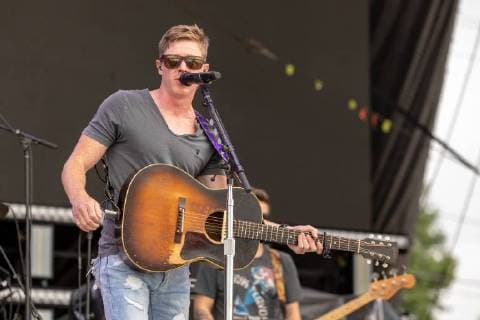 July 19, 2018 - Twin Lakes, Wisconsin, U.S - Country musician ADAM SANDERS during the Country Thunder Music Festival in Twin Lakes, Illinois Twin Lakes U.S. - ZUMAs135 20180719_zap_s135_001 Copyright: xDanielxDeSloverx