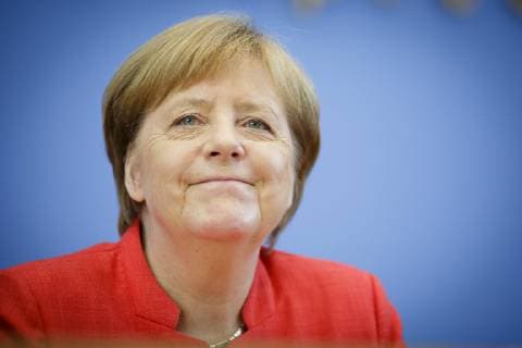 Entertainment Bilder des Tages Bundeskanzlerin Angela Merkel, CDU, spricht waehrend der Bundespressekonferenz, 20.07.2018, Berlin. Berlin Deutschland *** Chancellor Angela Merkel CDU speaks during the Federal Press Conference 20 07 2018 Berlin Berlin Germany Copyright: xIngaxKjer photothek.netx
