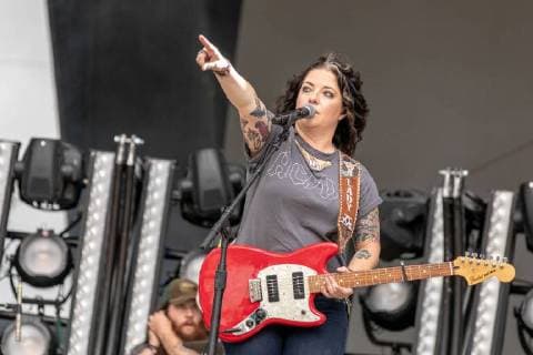 July 20, 2018 - Twin Lakes, Wisconsin, U.S - ASHLEY MCBRYDE during the Country Thunder Music Festival in Twin Lakes, Illinois Twin Lakes U.S. - ZUMAs135 20180720_zap_s135_010 Copyright: xDanielxDeSloverx