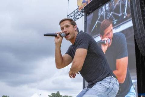 July 21, 2018 - Brooklyn, Michigan, U.S - WALKER HAYES performs for fans at the Faster Horses Country Music Festival. Brooklyn U.S. - ZUMAm242 20180721_zap_m242_002 Copyright: xScottxMapesx