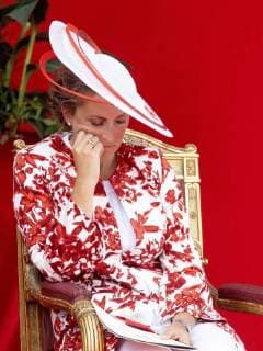 Entertainment Themen der Woche KW29 21-07-2018 Parade Belgium royal family during the traditional military parade in front of the Royal Palace on Belgian national day in Brussels. Princess Claire  Copyright: xPPE WERFx