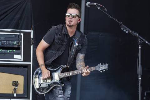July 22, 2018 - Brooklyn, Michigan, U.S - PARMALEE performs for the fans at the Faster Horses Country Music Festival. Brooklyn U.S. - ZUMAm242 20180722_zap_m242_006 Copyright: xScottxMapesx