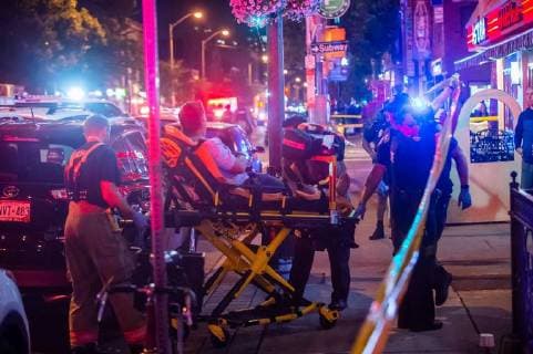 July 22, 2018 - Toronto, Ontario, Canada - Toronto, CAN, 22 Jul 2018 - Toronto Mayor John Tory addresses the media after as many as 15 people have been shot, two have died, after a gunman opened fire on Danforth avenue West of Logan Avenue Sunday evening shortly after 10 PM on July 22, 2018. Toronto Canada - ZUMAb167 20180722_zap_b167_001 Copyright: xVictorxBirox