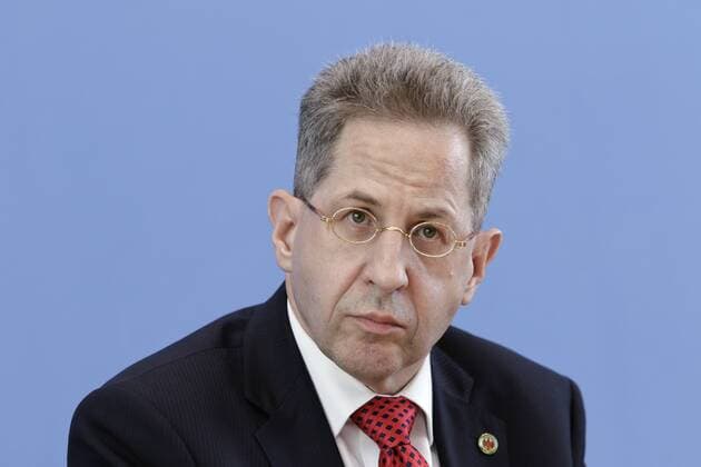 24.07.2018, Berlin, Deutschland - Pressekonferenz zur Vorstellung des Verfassungsschutzberichtes 2017. Foto: Hans-Georg Maassen, Praesident Bundesamt fuer Verfassungsschutz, BfV. *** 24 07 2018 Berlin Germany Press Conference on the Presentation of the Report on the Protection of the Constitution 2017 Photo Hans Georg Maassen President Federal Office for the Protection of the Constitution BfV MR: N