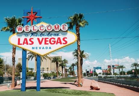 USA, Nevada, Las Vegas, Welcome To Fabulous Las Vegas Nevada Sign  GEMF02059