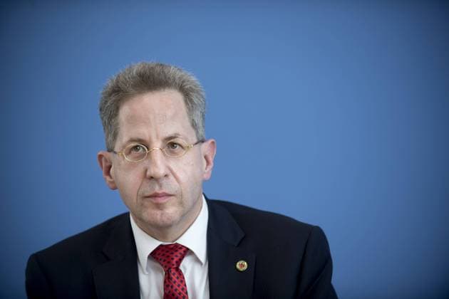 Hans-Georg Maassen, Verfassungsschutzbericht DEU, Deutschland, Germany, Berlin, 24.07.2018 Hans-Georg Maassen, Praesident Bundesamt fuer Verfassungsschutz BfV, waehrend der Bundespressekonferenz zum Thema Vorstellung vom Verfassungsschutzbericht 2018 in Berlin. Hans-Georg Maassen, president of the domestic intelligence service of the Federal Republic of Germany Verfassungsschutz, during a press conference to present the annual report on the protection of the constitution on July 24, 2018 in Berlin