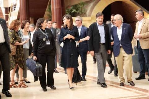 THE QUEEN COURSES SUMMER SCHOOL INTERNATIONAL MUSIC FOUNDATION PRINCESS ASTURIAS OVIEDO DRESS BLACK LETIZIA ORTIZ ROCASOLANO 26 07 2018 THE QUEEN COURSES SUMMER SCHOOL INTERNATIONAL MUSIC FOUNDATION PRINCESS ASTURIAS OVIEDO DRESS BLACK 888 cordon press  AurelioxFlorez LA REINA CURSOS VERANO ESCUELA INTERNACIONAL MUSICA FUNDACION PR