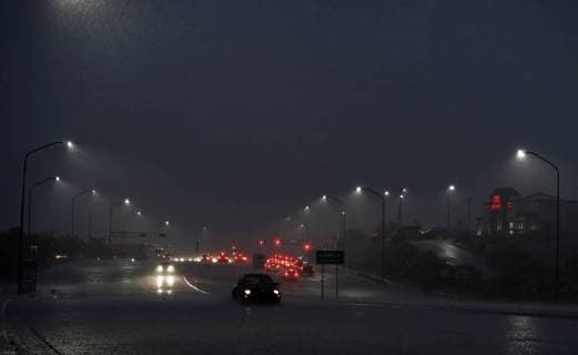 July 26, 2018 - Albuquerque, NEW MEXICO, U.S. - 072618 .Heavy monsoonal rainstorms fall near Coors and Montano NW on Albuquerque West side .Photographed on Thursday July 26, 2018. . JOURNAL Albuquerque U.S. - ZUMAab1_ 20180726_zaf_ab1_024 Copyright: xAdolphexPierre-Louisx