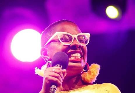 Entertainment Bilder des Tages Cecile McLorin Salvant performs during the 53rd San Sebastian Jazz Festival, in San Sebastian, Basque Country, Spain, 27 July 2018. San Sebastian Jazz Festival !ACHTUNG: NUR REDAKTIONELLE NUTZUNG!  Copyright: xJavierxEtxezarretax PVA10 20180728-636683399998818527
