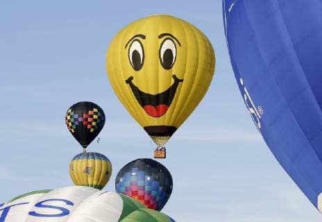 Hot air balloons take flight at the 36th annual QuickChek New Jersey Festival of Ballooning in association with PNC Bank at Solberg Airport in Readington, NJ on July 28, 2018. The event is the largest summertime hot air balloon and music festival in North America.  NYP20180728118 JOHNxANGELILLO