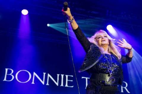 Welsh singer Bonnie Tyler performs during the Benatska! music festival in Liberec, Czech Republic, on July 27, 2018. (CTKxPhoto VitxCerny) CTKPhotoP201807270946701  CEV 15