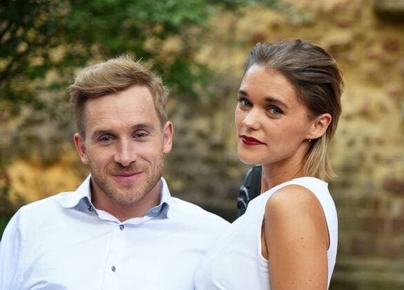 30.07.2018, xmubikx 68. Bad Hersfelder Festspiele 2018 Prominente Gäste Schauspieler Samuel Koch mit Ehefrau Schauspielerin Sarah Elena Koch