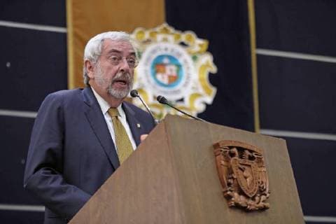 July 30, 2018 - EUM20180730NAC01.JPG .CIUDAD DE MEXICO. AniversaryMovimiento estudiantil.- Enrique Graue Wiechers, rector de la Universidad Nacional Autonoma de Mexico (UNAM), encabeza ceremonia por el 50 aniversario del movimiento estudiantil de 1968, este 30 de julio de 2018. Foto: Agencia EL UNIVERSALGerman EspinosaEELG Copyright: xElxUniversalx