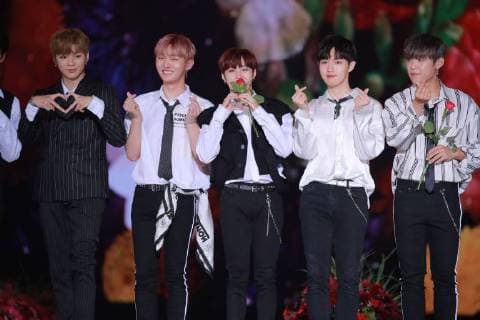 Wanna One,TWICE,iKON,MAMAMOO,Oh My Girl,SF9,LABOUM,Cosmic Girls,VICTON,Weki Meki,NEONPUNCH,Kim Dong Han,HashTag,TRCNG,H.U.B,KARD,IN2IT,FLASHE,HALO,JOEL,GBB,Lim Chae Eon,mixnine,The Brothers,MYTEEN,SOUL LATIDO,VROMANCE attended the 2018 Korea Music Festival in Seoul, Korea on 01th August, 2018.(China and Korea Rights Out)  2018080200848
