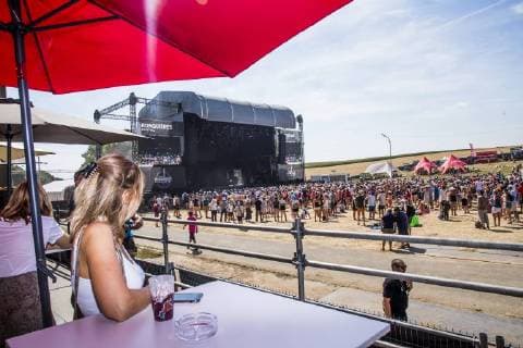 Illustration picture shows the crowds on the first day of the 7th edition of the Ronquieres Festival music festival in Ronquieres, Saturday 04 August 2018. This year s edition of the festival takes place on 4 and 5 August.  HATIMxKAGHAT 05397621