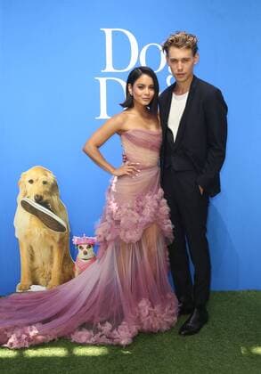 CENTURY CITY, CA - AUGUST 5: Vanessa Hudgens, Austin Butler, at Premiere Of LD Entertainment s Dog Days at The Atrium at Westfield Century City, California on August 5, 2018. Copyright: xFayexSadoux
