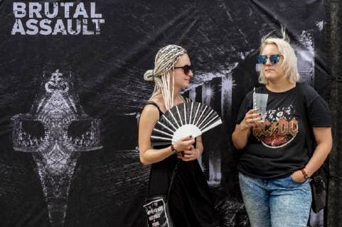 The heavy metal festival Brutal Assault in the fort Josefov in Jaromer, Nachod district, Czech Republic, starts on Wednesday, August 8, 2018. About hundred thirty bands will perform during four days of the festival. (CTKxPhoto DavidxTanecek) CTKPhotoP201808080859801  TAD 005