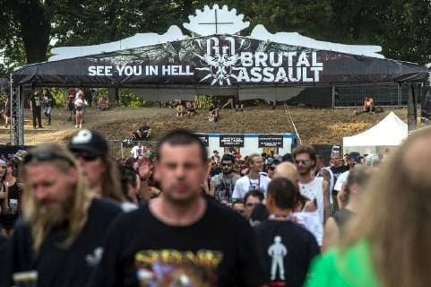 The heavy metal festival Brutal Assault in the fort Josefov in Jaromer, Nachod district, Czech Republic, starts on Wednesday, August 8, 2018. About hundred thirty bands will perform during four days of the festival. (CTKxPhoto DavidxTanecek) CTKPhotoP201808080876301  TAD 012